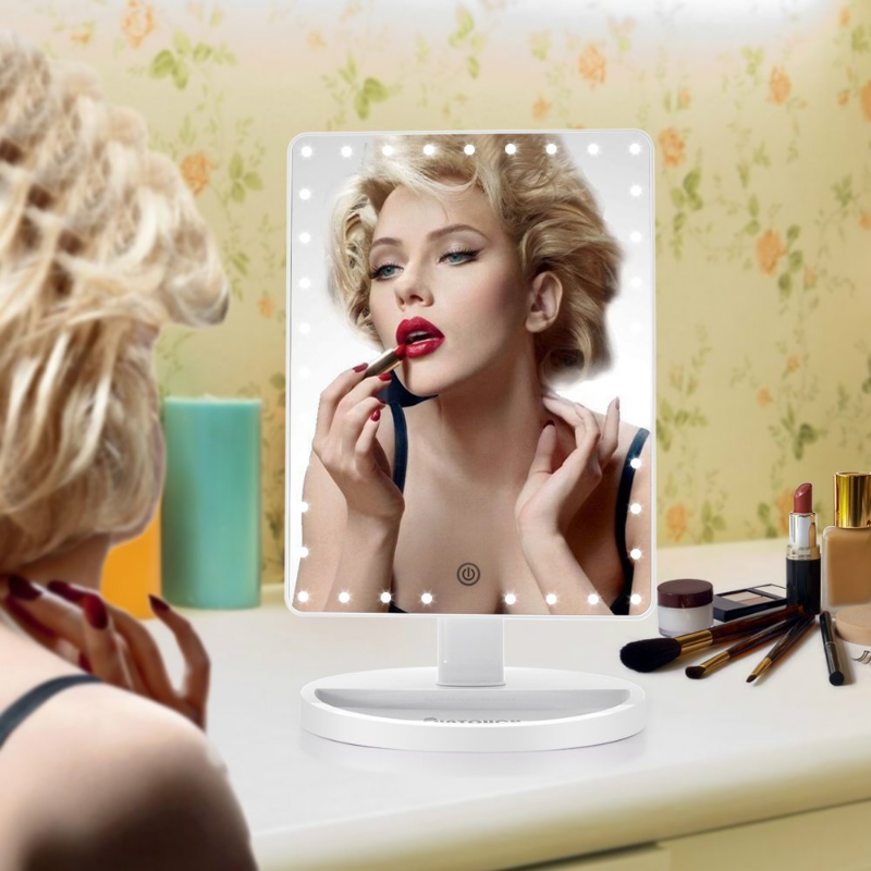 LED Touchscreen Makeup Mirror